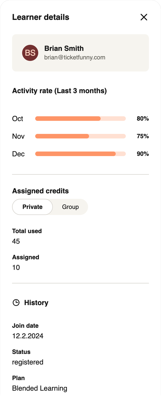 Final design: [sand] New Learners page