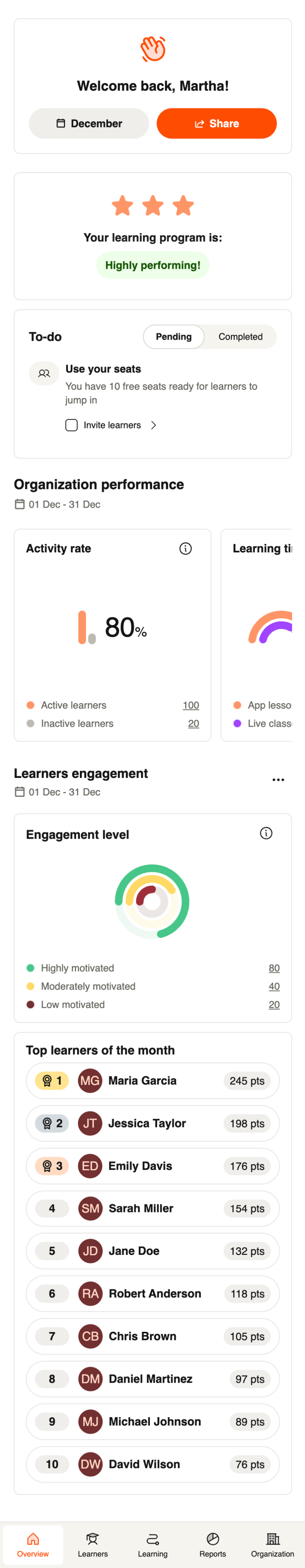 Final design: [sand] New Learners page