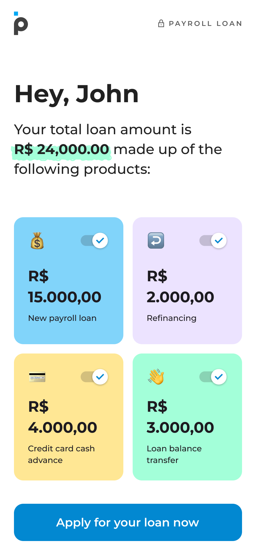 Solution: Enhanced loan calculator